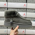 UGG Black Platform Ankle Boots with Plush Collar – Style 2551