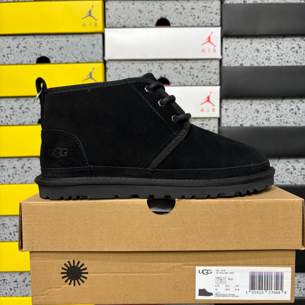 UGG Lace-Up Ankle Boots in Black – Style W1094269