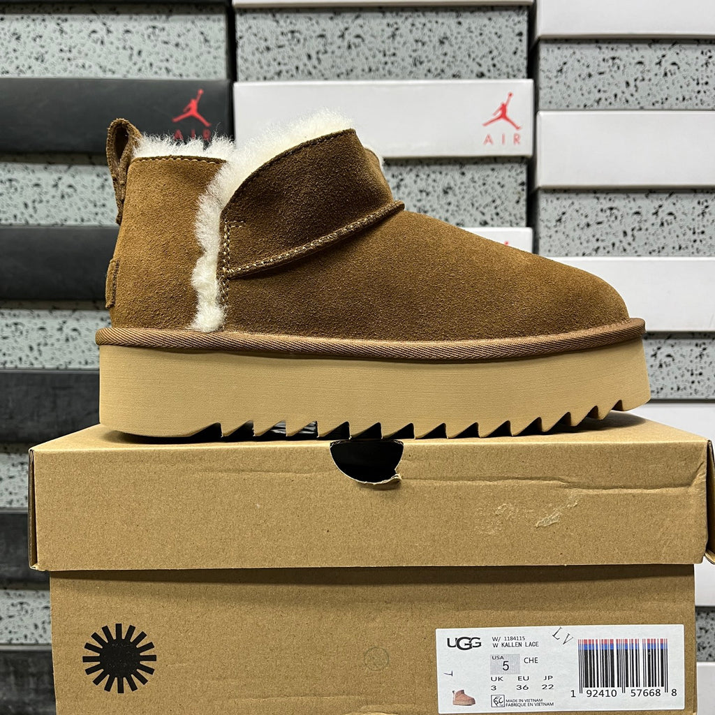 UGG 5 cm Platform Ankle Boots in Chestnut – Style 1184115