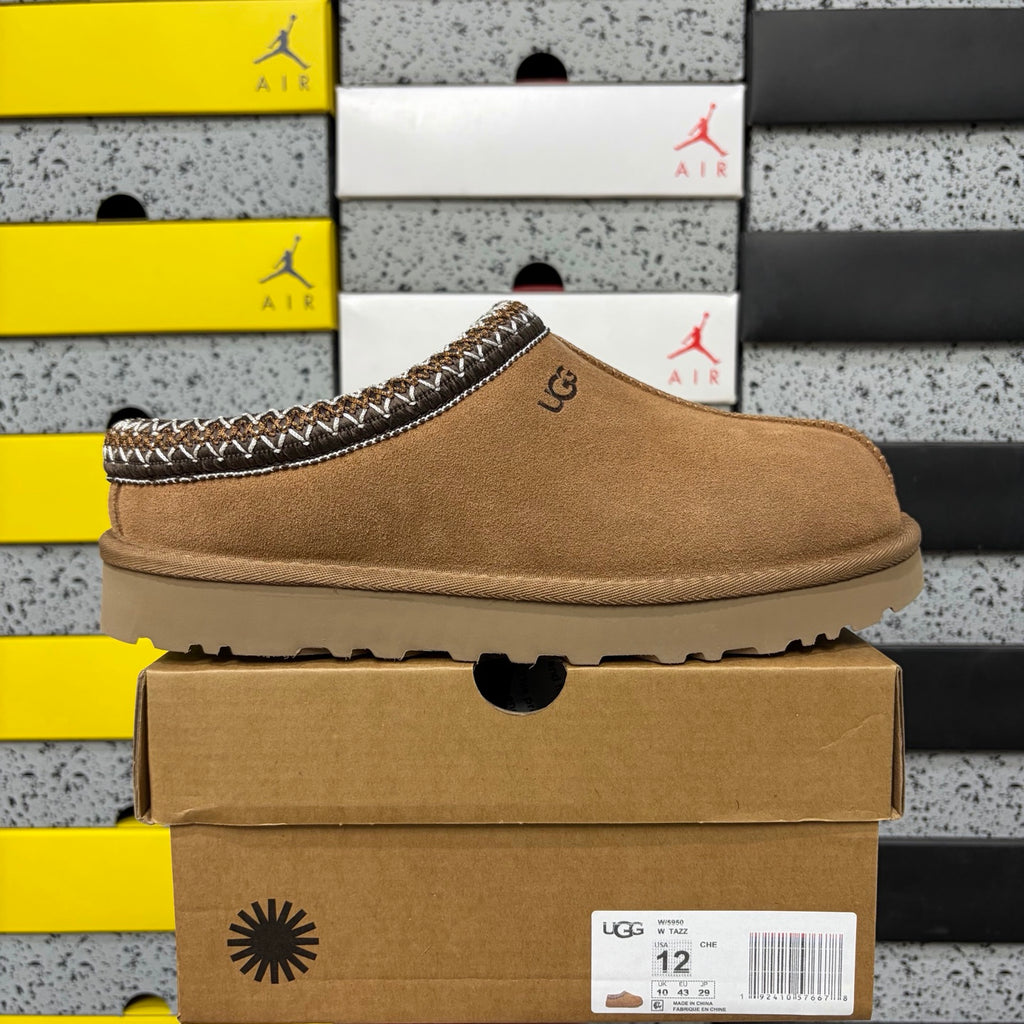 UGG Braided-Trim Slip-On Slippers in Chestnut – Style 5955