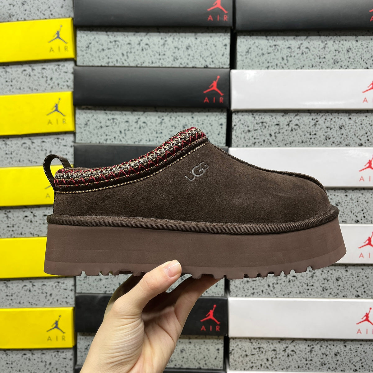 UGG Tazz II Platform Slippers in Cocoa Brown
