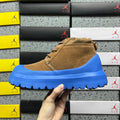 UGG Neumel Chunky-Sole Lace-Up Boots in Chestnut & Blue