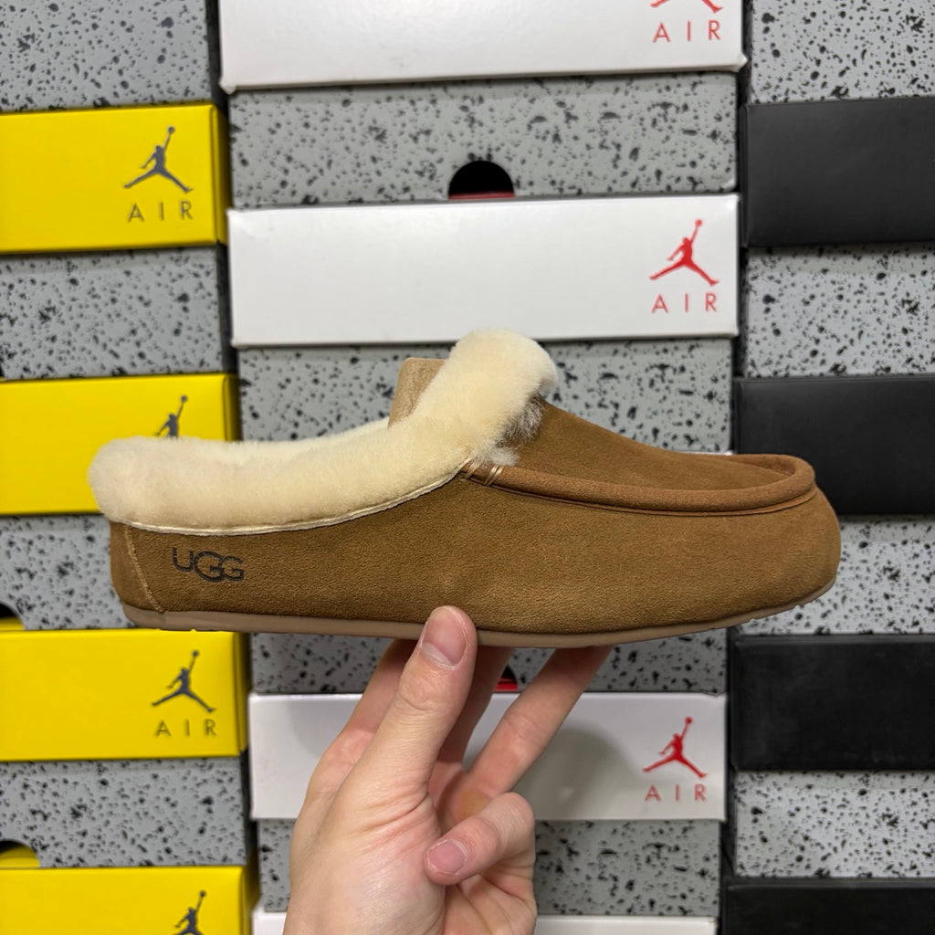 UGG Plush-Collar Slippers in Chestnut – Style W1171391