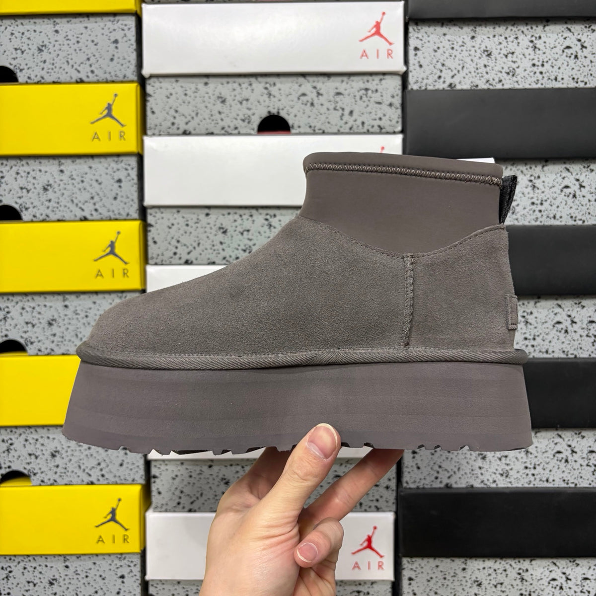 UGG Platform Ankle Boots in Thundercloud Grey – Style 8170