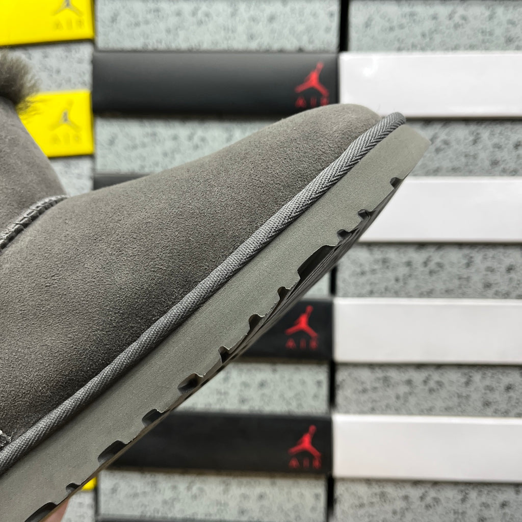 UGG Mini Bailey Button II Boots in Grey