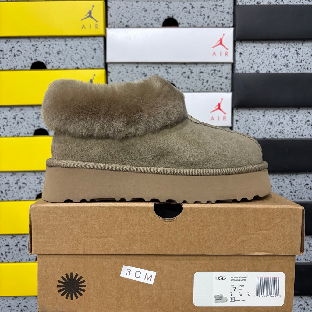 UGG Plush-Collar Slip-On Shoes in Antelope Brown – Style 4810-3
