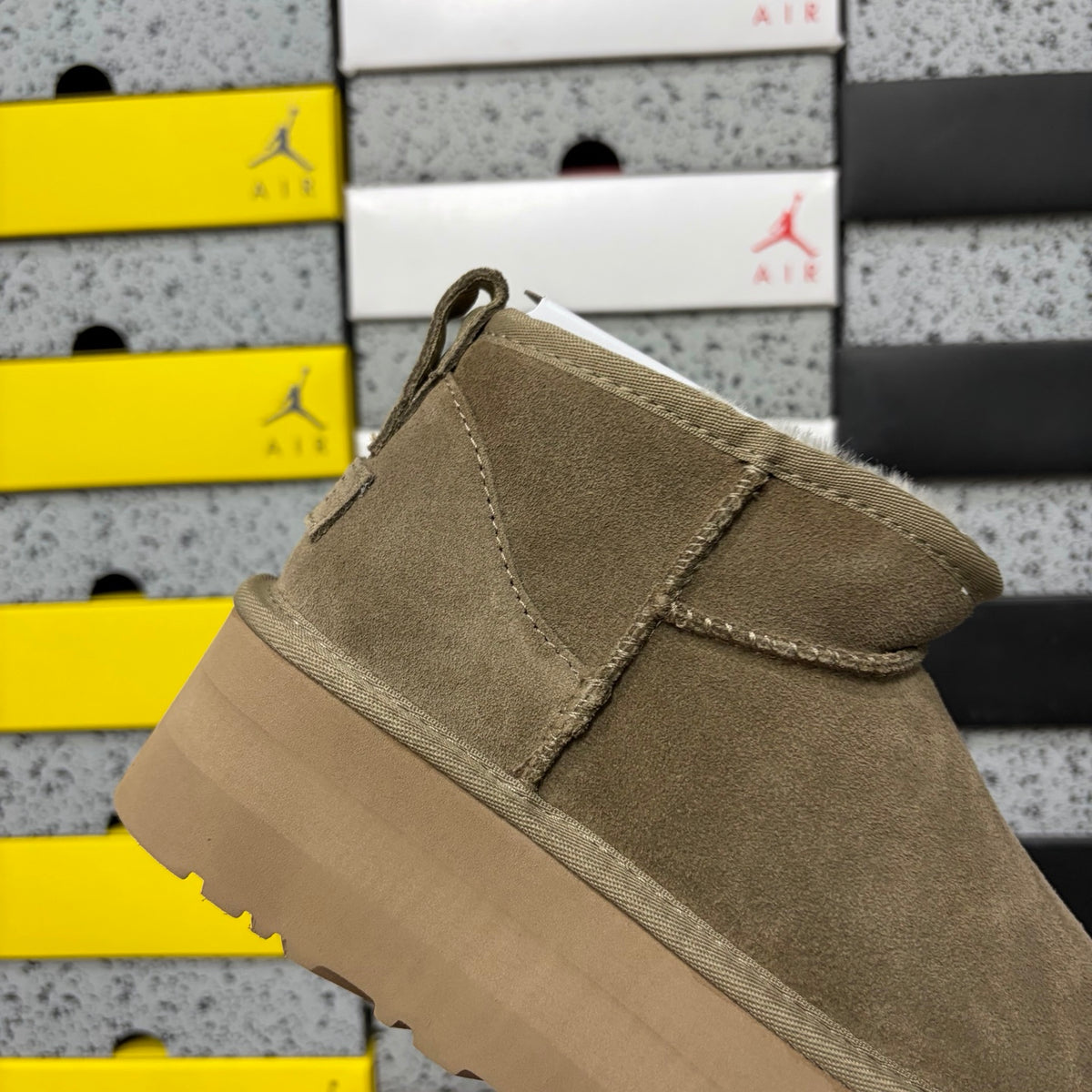 UGG Mini Platform Ankle Boots in Antelope Brown – 5 cm