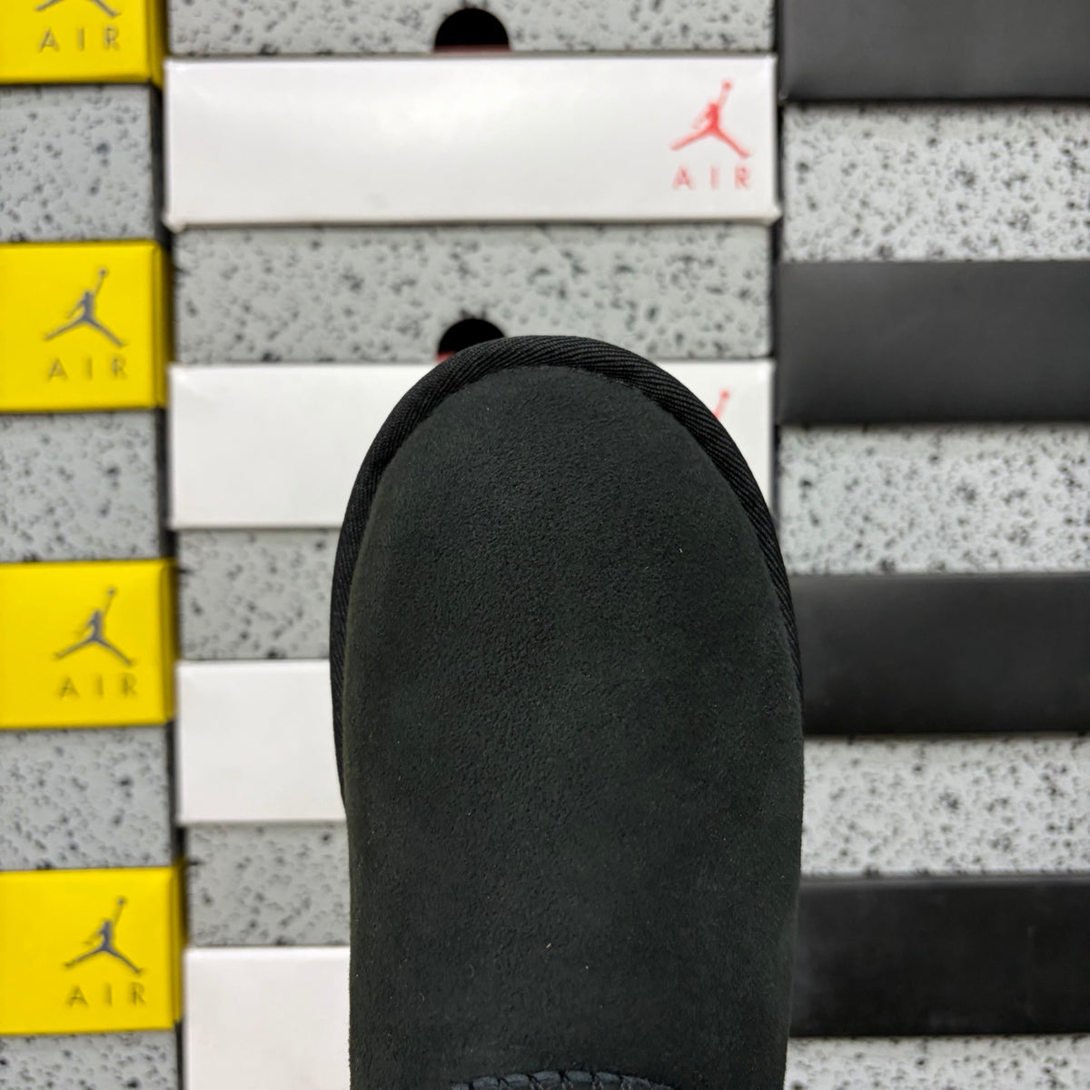 UGG Button-Detail Mid-Calf Boots in Black