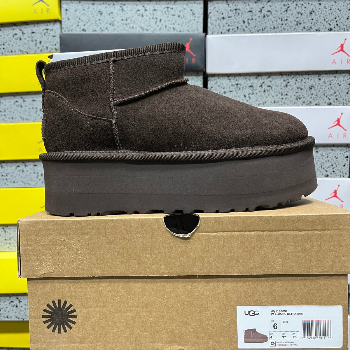 UGG Ultra Mini Platform Boots in Chocolate Brown