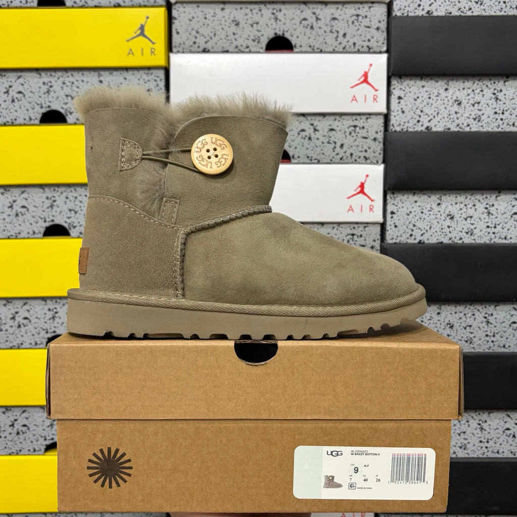 UGG Button-Detail Mid-Calf Boots in Antelope Brown