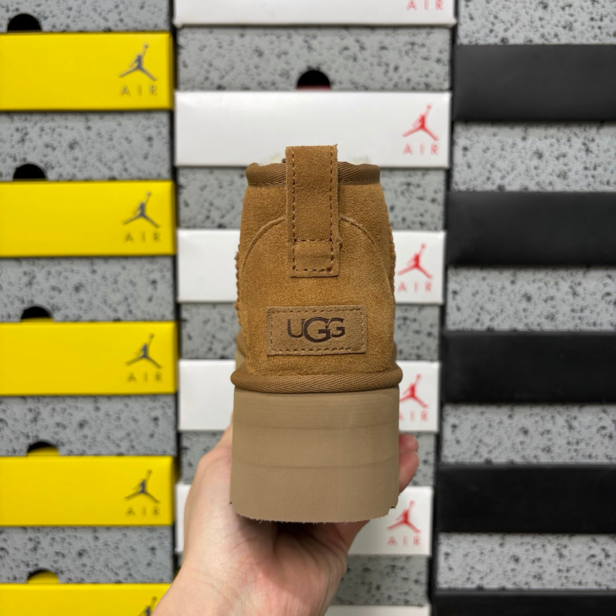 UGG Mini Platform Ankle Boots in Chestnut – 5 cm