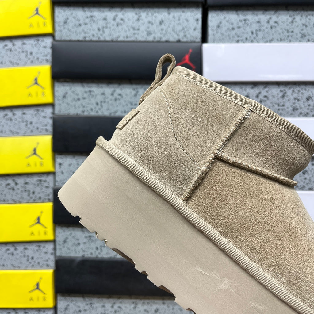 UGG Ultra Mini Platform Boots in Mustard Seed