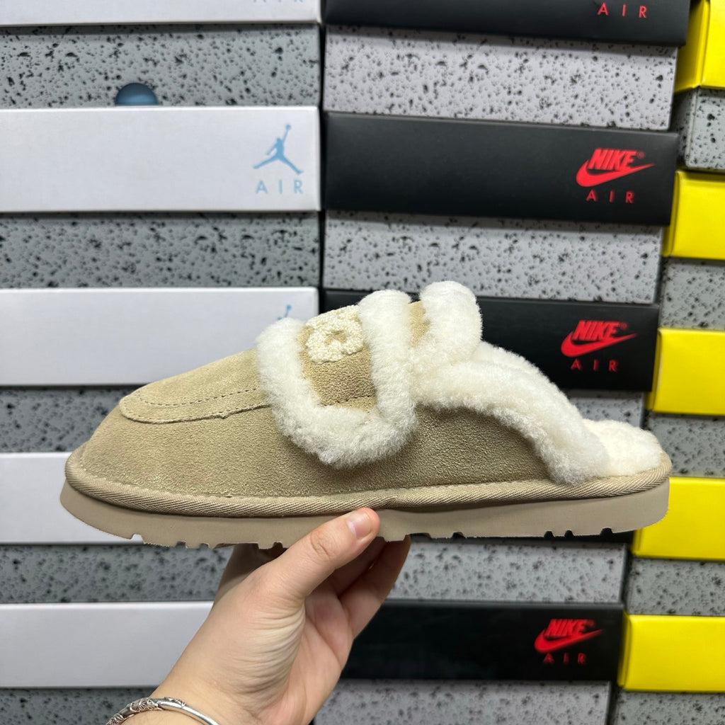 UGG Embroidered Mule Slippers in Sand – Style 5095