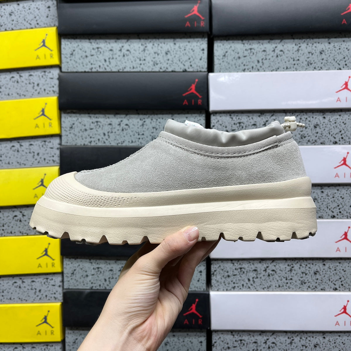UGG Toggle Slip-On Shoes in Mist Grey & Cream