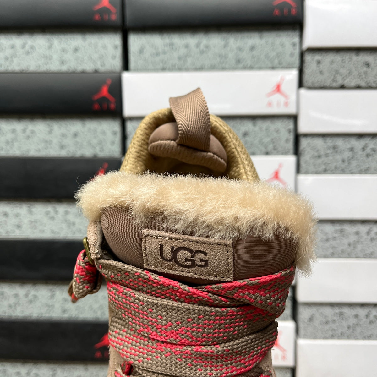 UGG Lowmel Lace-Up Shoes in Brown & Pink