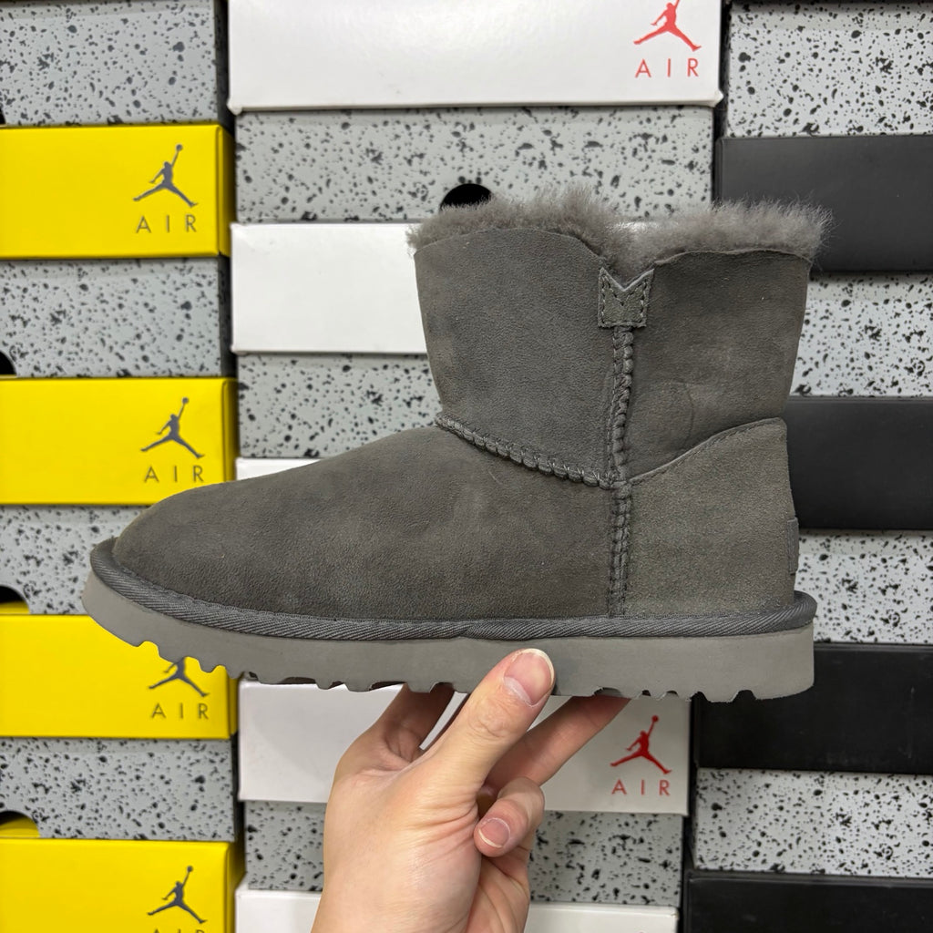 UGG Button-Detail Mid-Calf Boots in Grey